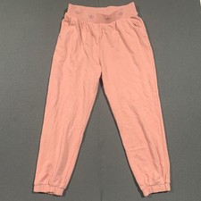 Adidas Women's Pink Cotton Jogger Sweatpants With Waistband Size XL