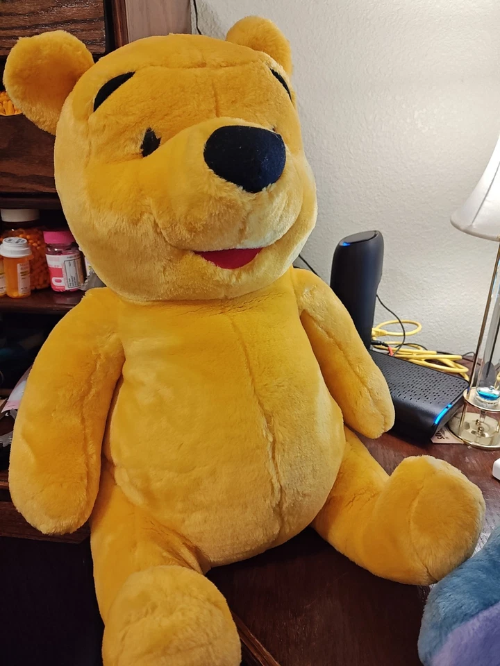 Oso de peluche sentado grande Winnie the Pooh Mattel y Eeyore excelente lote Foto 2 de 3