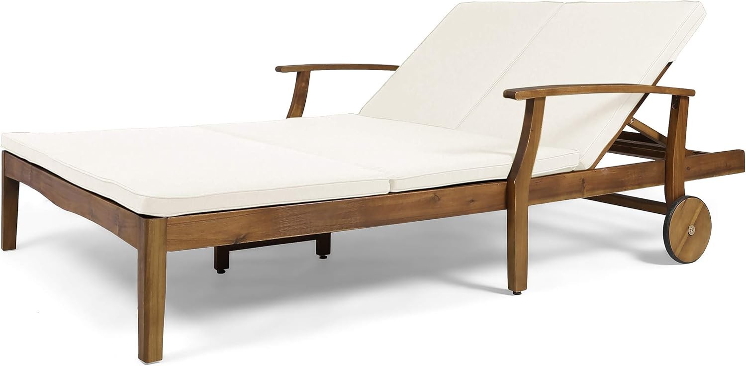 Great Deal Furniture Samantha Double Chaise Lounge for Yard 