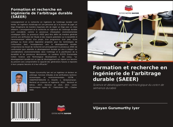 Formation Et Recherche En IngéNierie De L'arbitrage Durable (Saeer) Iyer Buch-image