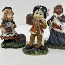 3 Vintage Variety K’s Collection Autumn Harvest American  Decor, 4.5"