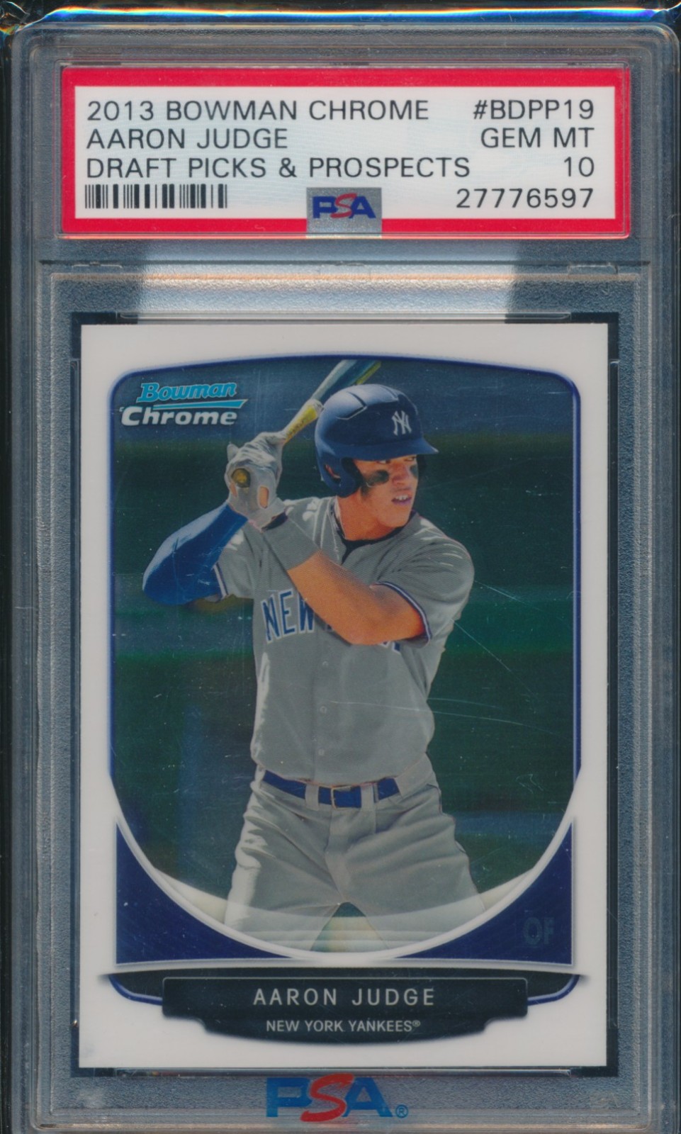 PSA 10 AARON JUDGE 2013 Bowman Chrome Draft Yankees Rookie Card RC GEM MINT QTY