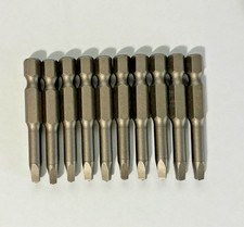 Square Head SQ 2 2 SQ2 Screwdriver Drill Power Insert 2 inch Bit 10 Pack