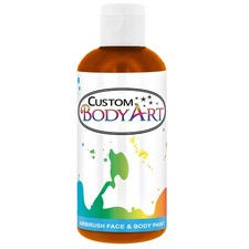 8 oz ORANGE Custom Body Art Water-Based Airbrush Face and Body Paint Make-Up