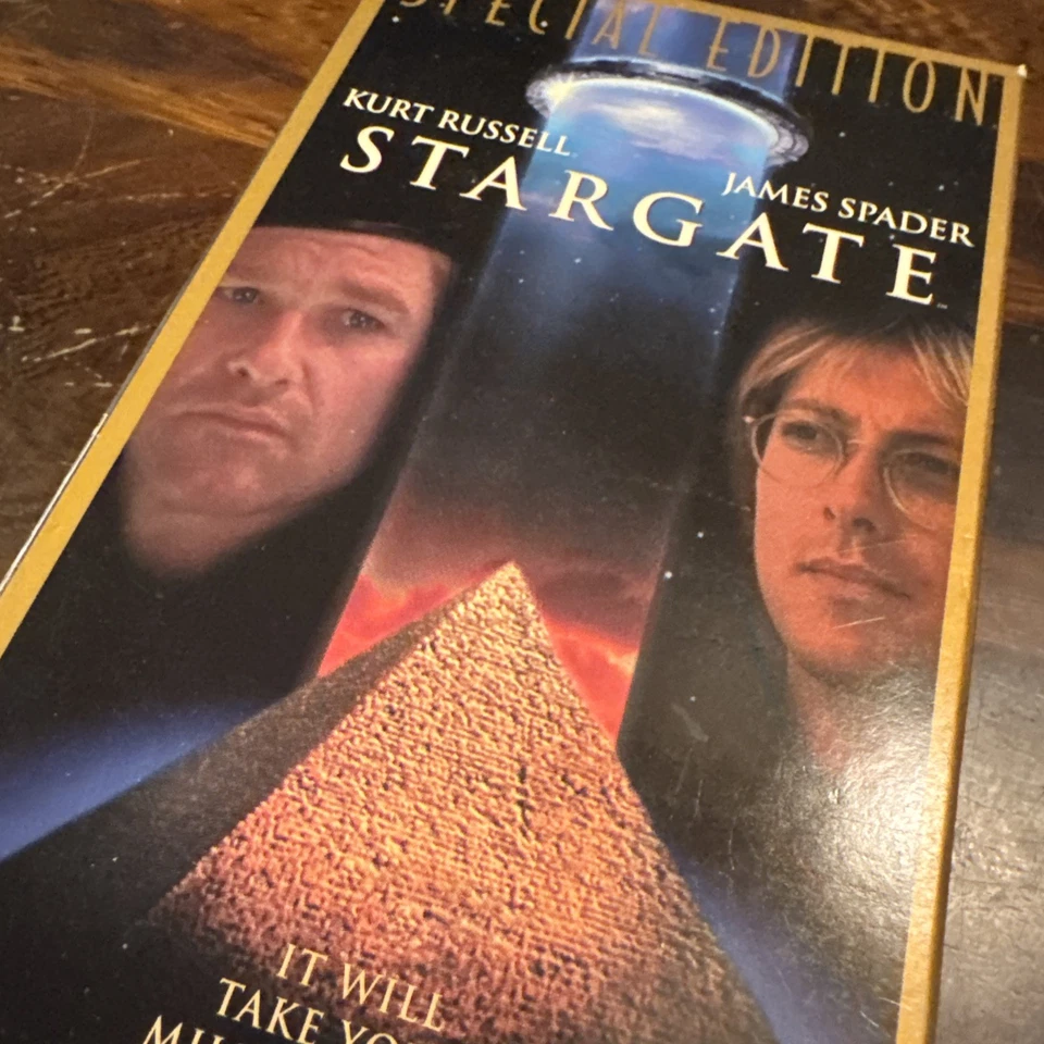 Stargate:VHS 1994,Letterboxed WS Edition:Kurt Russell, VIDCAPS TESTED HTF EX - Image 2 of 3
