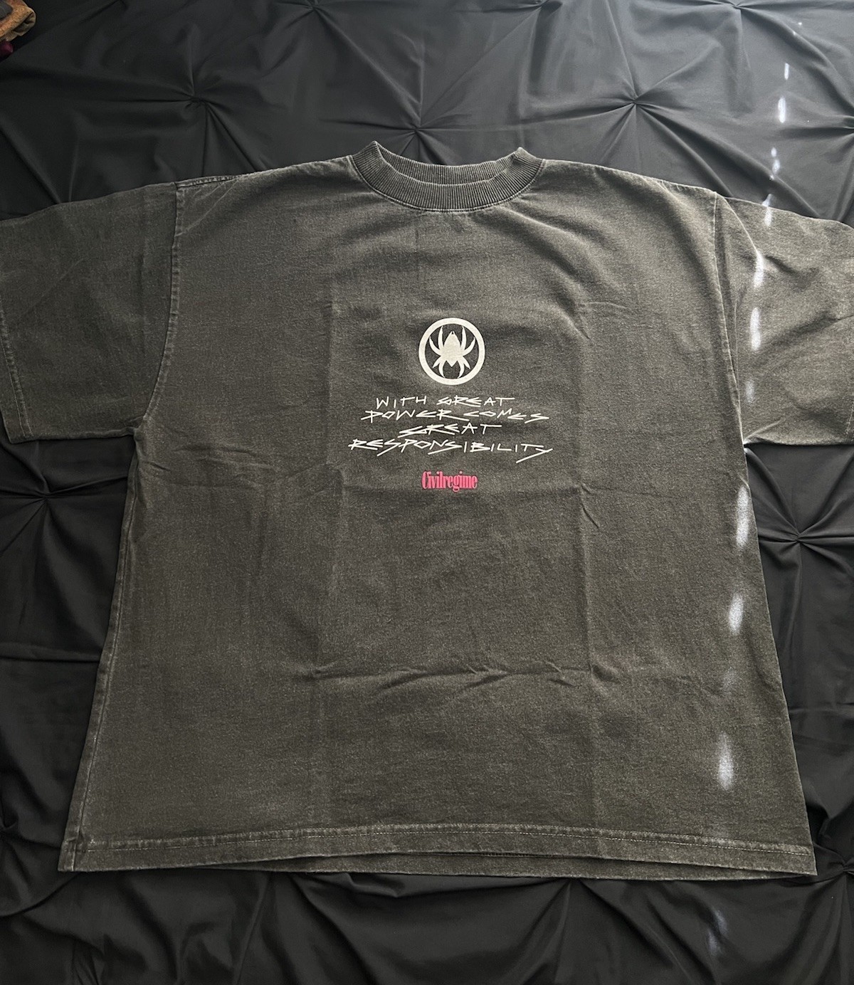 Marvel Spider-Man Web Series 199X Oversized M T-Shirt Civil Regime Gwen Stacy