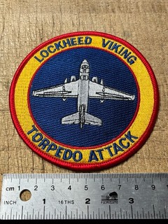1980s/90s/2000s? US NAVY PATCH LOCKHEED VIKING TORPEDO ATTACK ORIGINAL USN!