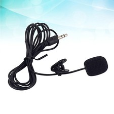 Mini Clip Microphone Lavalier Microphone for Lectures Interviews Black
