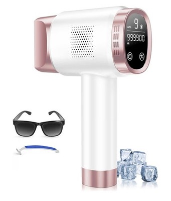 IPL Laser Haarentfernungsgerät für Frauen Männer Schmerzlos Eiskühlender Haarentferner