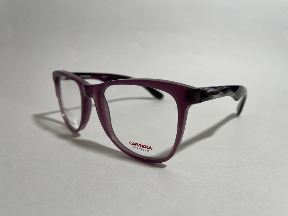 Auténticas gafas cuadradas de plástico púrpura Carrera CA 6600 2XA lentes de 53 mm para hombre Foto 2 de 3