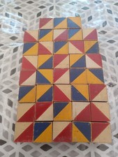 38 Vintage Antique Wooden Child Building Bloc...