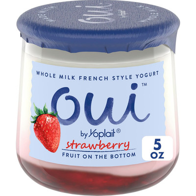 Oui by  French Style Strawberry Whole Milk Yogurt, 5 OZ Jar