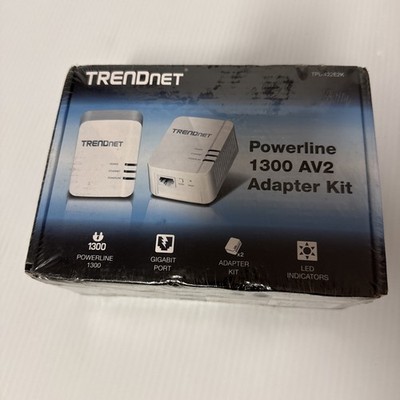 TRENDnet Powerline 1300 AV2 Adapter Kit TPL-422E2K with 2 TPL-422E Modules new