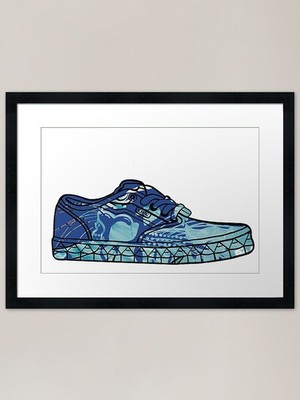 Oceanic Tiger Skate Kicks gerahmt Ar gerahmt Wandbild Poster Leinwanddruck Bild