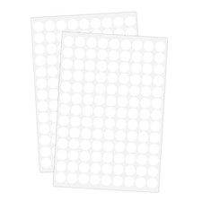 2340 PCS Circle Dot Stickers 1/2" Round Yard Garage Sale Price 1/2 INCH White