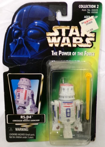 Kenner Star Wars POTF Power of the Force R5-D4 3.75" Figure New