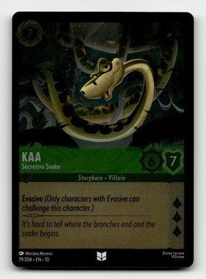 Kaa - Secretive Snake 79/204 Whispers in the Well Cold Foil