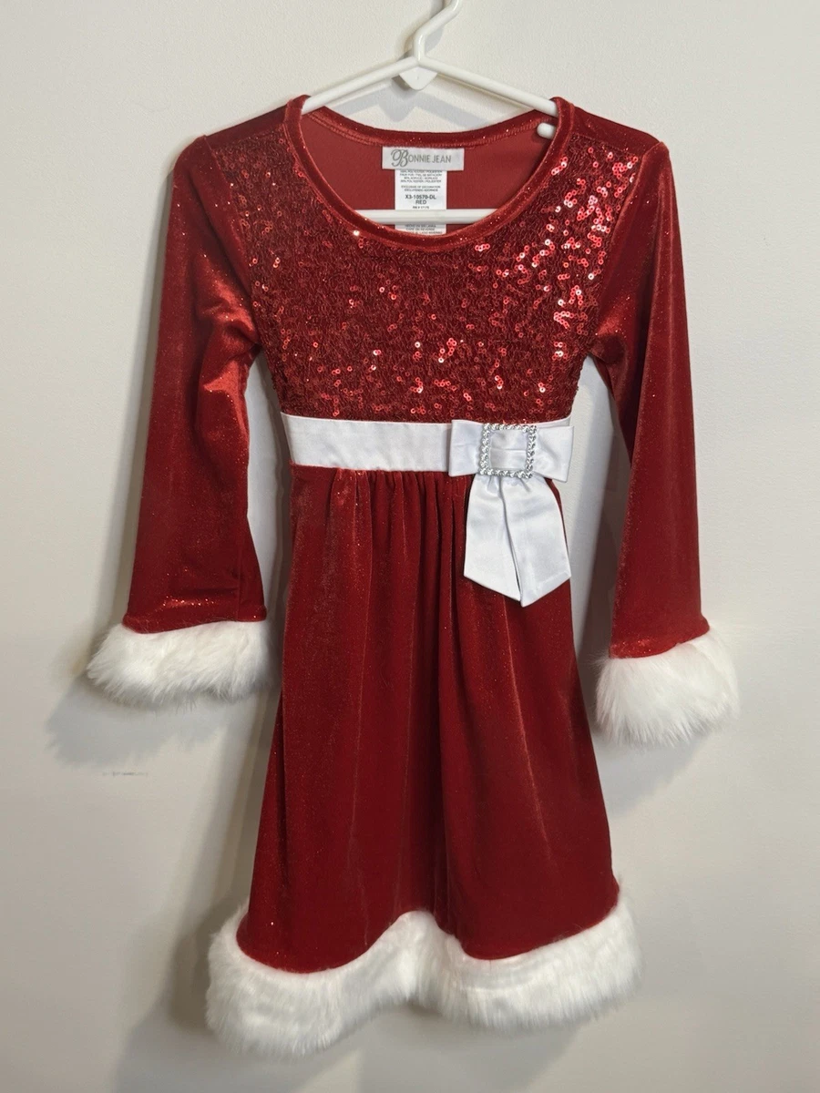 Bonnie Jean Long Sleeve Dresses Santa Claus for Girls for sale | eBay