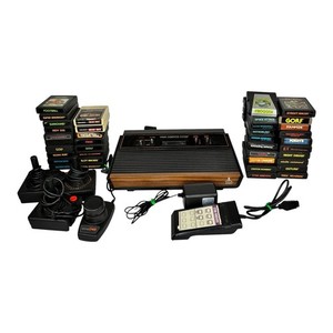 Atari CX 2600 P - Set of video game console + games - In original box