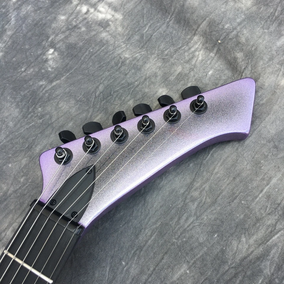 Guitarra Eléctrica Snakebyte Purple Burst Cuerpo y Cuello Caoba Pastillas HH Parte Negra Foto 2 de 4
