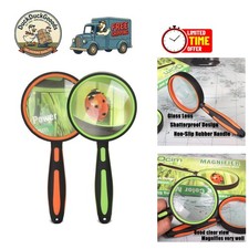 Lightweight 75mm Handheld Magnifying Glass Set - Perfect for Kids  Seniors