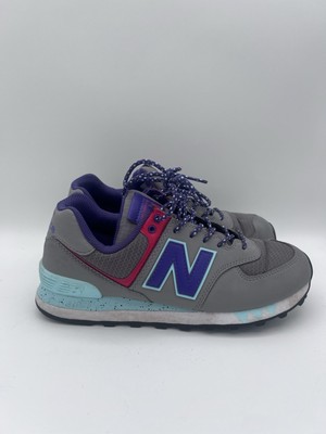 Women's New Balance 574 Gray / Purple / Multicolor Shoes Size 7.5 WL574WOA