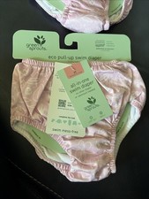 2 Pair NEW Green Sprouts All-in-one Pull-up Reusable Swim Diaper 3T