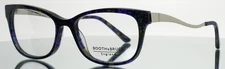 BOOTH & BRUCE BB1706 Navy Womens Semi Cat Eye Full Rim Eyeglasses 52-17-140 B:38