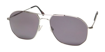 NEW ANDY WOLF HOMER SUNGLASSES FULL-RIM SILVER METAL & PLASTIC MENS A PILOT