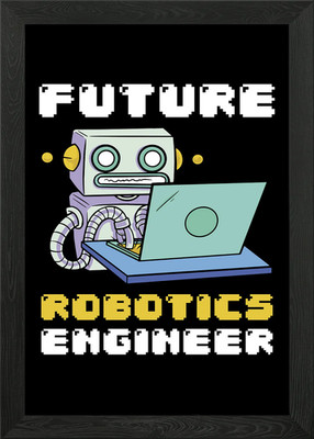 Future Robotics Engineer Gerahmtes Wandbild Poster Leinwanddruck Bild