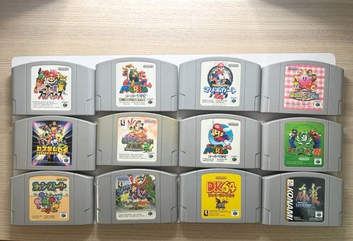 N64 12 Games Lot Super Smash Bros Banjo-Kazooie Mario Kart 64 Kirby Tested Japan