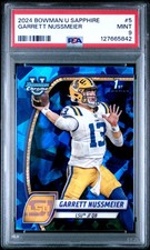 2024 BOWMAN UNIVERSITY CHROME SAPPHIRE #5 GARRETT NUSSMEIER PSA 9