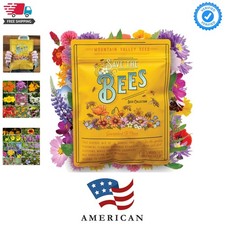 Wildflower Seeds Bulk, 2 Oz. 80,000+ Seeds – Save The Bees Mix with 19 Non-GM... 316.72 per gallon