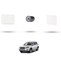 Hoffcar Set Service - 3 Filter Kompatibel Mit Toyota Rav IV 2.0 Vvti 111Kw Ab