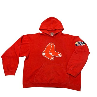 MLB FRUIT OF THE LOOM BOSTON RED SOX HOODIE 2007 WORLD SERIES Size XL