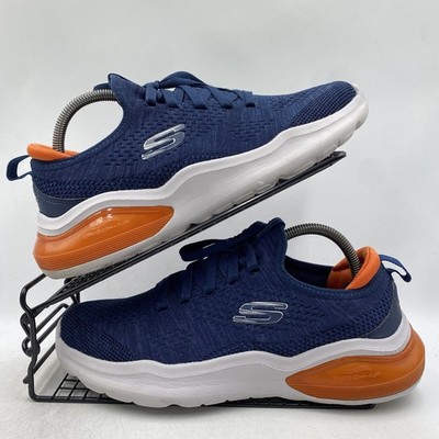 Skechers Air Cushioning Navy White Orange Sneaker Gr.UK 7 Herren Running 232561