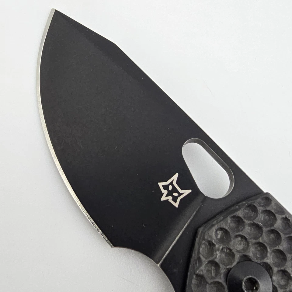 Fox Suru FX-526 GCF складной нож мяч для гольфа узор из углеродного волокна Blackwash N690 - Изображение 4 из 4