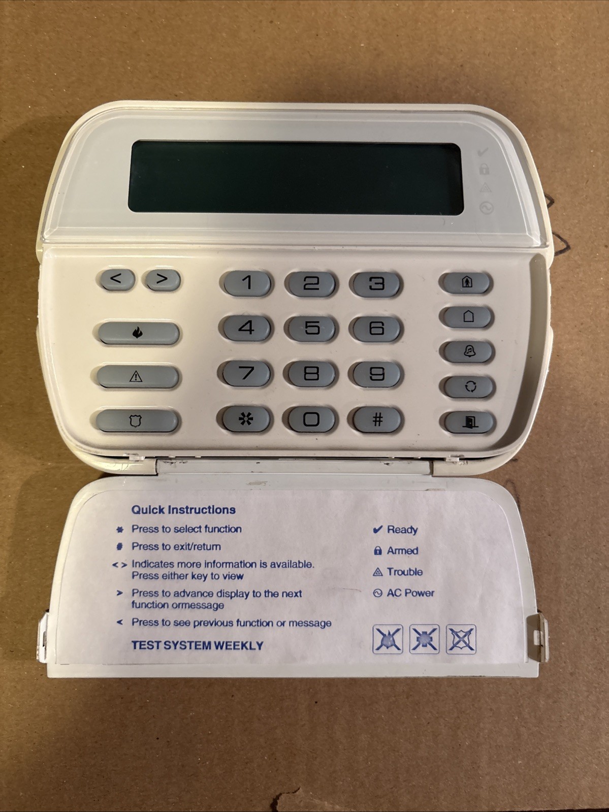 DSC PK5500ENG PowerSeries LCD Full-English Keypad