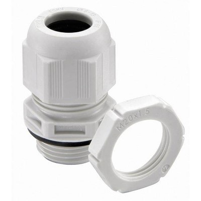 Wiska 10066525 Threaded Cable Gland M16 Polyamide Grey (RAL 7035) 50 pcs.