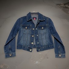 The Children's Place Girls Denim Jean Jacket Size SMALL 5/6 5-6 Youth