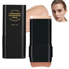 Concealer Foundation Stick, 2 in 1 Dual-Ended Long-Lasting Concealer Stick with