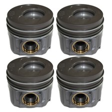 FAST 4x Kolben Kolbensatz für Fiat Citroën Ducato Kasten 250 160 Multijet 3.0 D