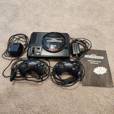 Sega Genesis Model 1 - OEM Controllers w/extension, Power & AV cables - Tested