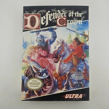 Defender of the Crown (Nintendo NES, 1989) w/ Box - Tested & Cleaned Cartridge -