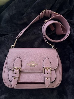 Coach Lucy Crossbody Pink Leather Purse Buckles Handbag Bag CLASSIC C6782 NWT