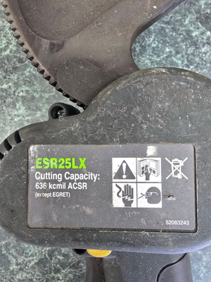 Greenlee ESR25LX Gator, Cutting Capacity: 636 kcmil ACSR w/ Bag | eBay