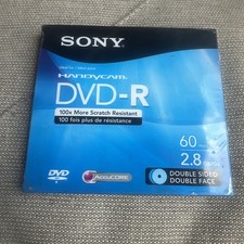 Sony Handycam DVD-R Blank Mini Disc 60 min 2.8 GB Double Sided NEW SEALED