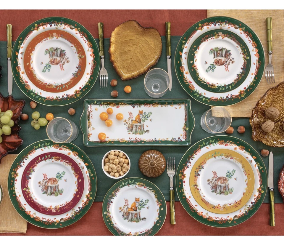 3er Set Dipschalen Forest Dream Fuchs + Reh in Zapfenform auf Tablett Easy Life - Bild 2 von 2