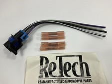 Retech WH0001 Fuel Pump Wiring Harness Square Connector, 4-pin