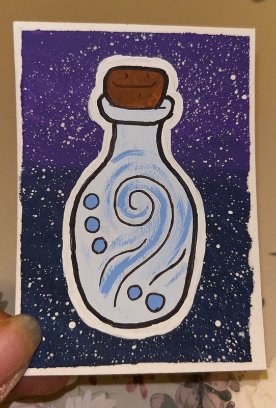 Original Air Potion ACEO 2.5” x 3.5” #4 of 4 in Elemental Potions Series
